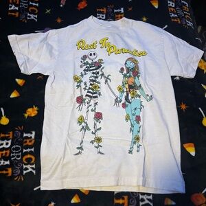 Nightmare Before Christmas Rest in Paradise Jack and Sally Beach Summer T-Shirt